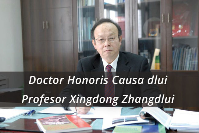 UPB va acorda astăzi Titlul Academic de Doctor Honoris Causa dlui Profesor Xingdong Zhang