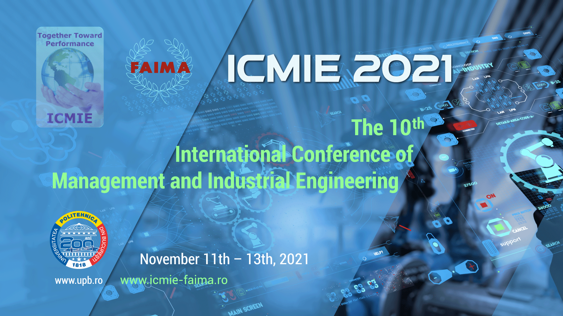 UPB găzduește – The 10th International Conference of Management and Industrial Engineering – ICMIE 2021