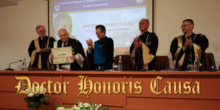 POLITEHNICA Bucuresti a acordat titlul academic Doctor Honoris Causa domnului profesor Alexandru Athanasiu