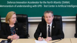 Semnarea oficială a Memorandum of Understanding intre Defence Innovation Accelerator for the North Atlantic (DIANA) si UPB - TEST CENTER în Inteligență Artificială