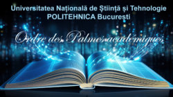Profesorul Tudor Prisecaru, decorat cu „Ordre des Palmes académiques” al Republicii Franceze, în grad de cavaler