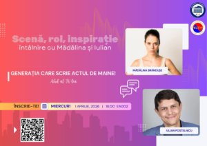 Serile culturale continuă la Facultatea de Inginerie Electrică: &bdquo;Scenă, rol, inspirație &ndash; &icirc;nt&acirc;lnire cu Mădălina și Iulian&rdquo;