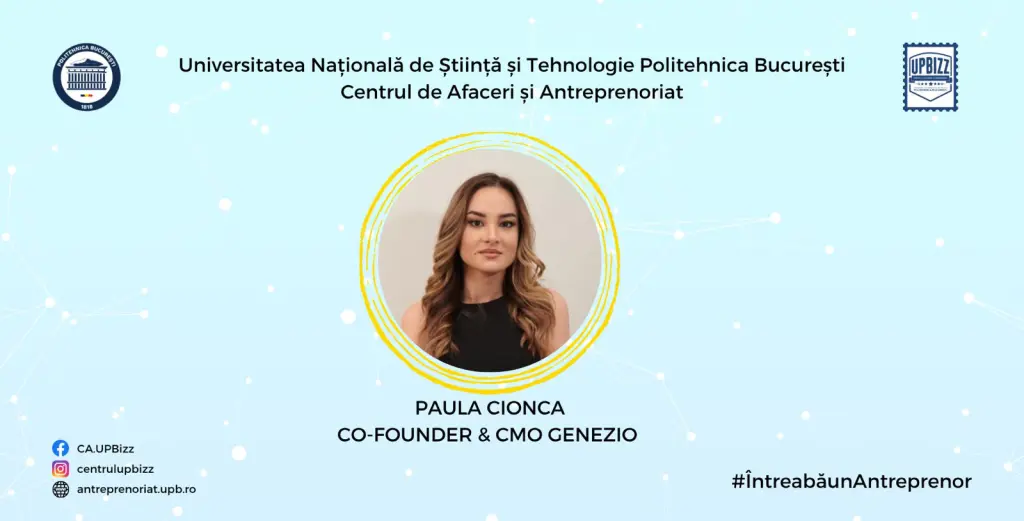 Intrebari Interviu UPBizz – Paula Cionca